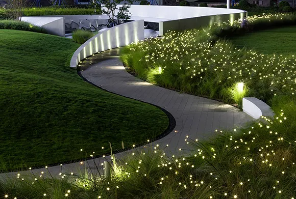 Transform your garden with our decorative lighting installation services.