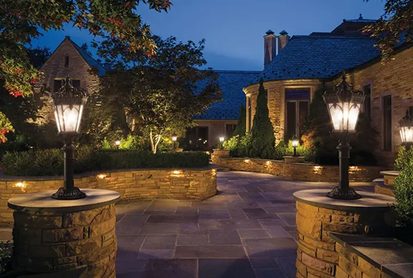 Enhance your outdoor spaces with our low-voltage landscape lighting service.