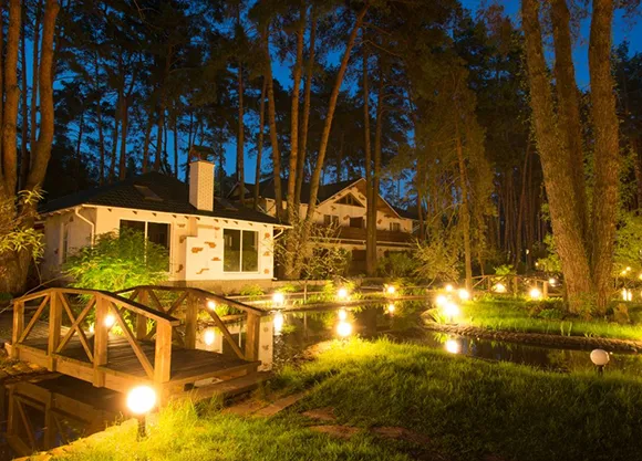 Custom outdoor lighting services to brighten and beautify exterior spaces.